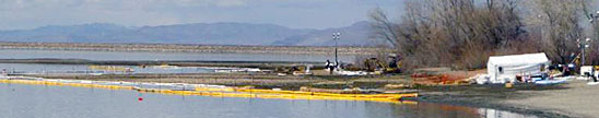 Willard Bay Spill Sampling