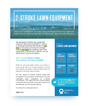 Charge Your Yard 2-Stroke Lawn Equipment Fact Sheet